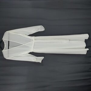 Elegant Ivory Full Length Bridal Robe